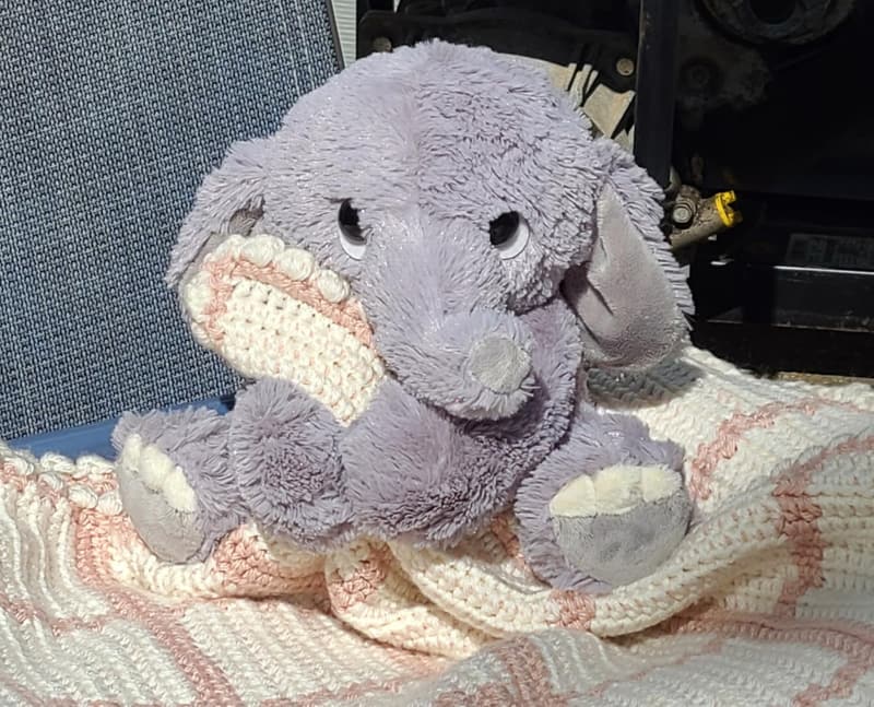Soft Gray Baby Stuffed Animal - Aurora® Lil Benny Phant™ 10
