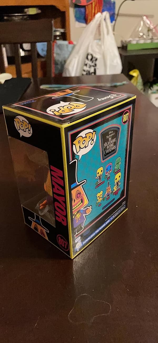The Nightmare Before Christmas Blacklight Funko Pop! - Mayor