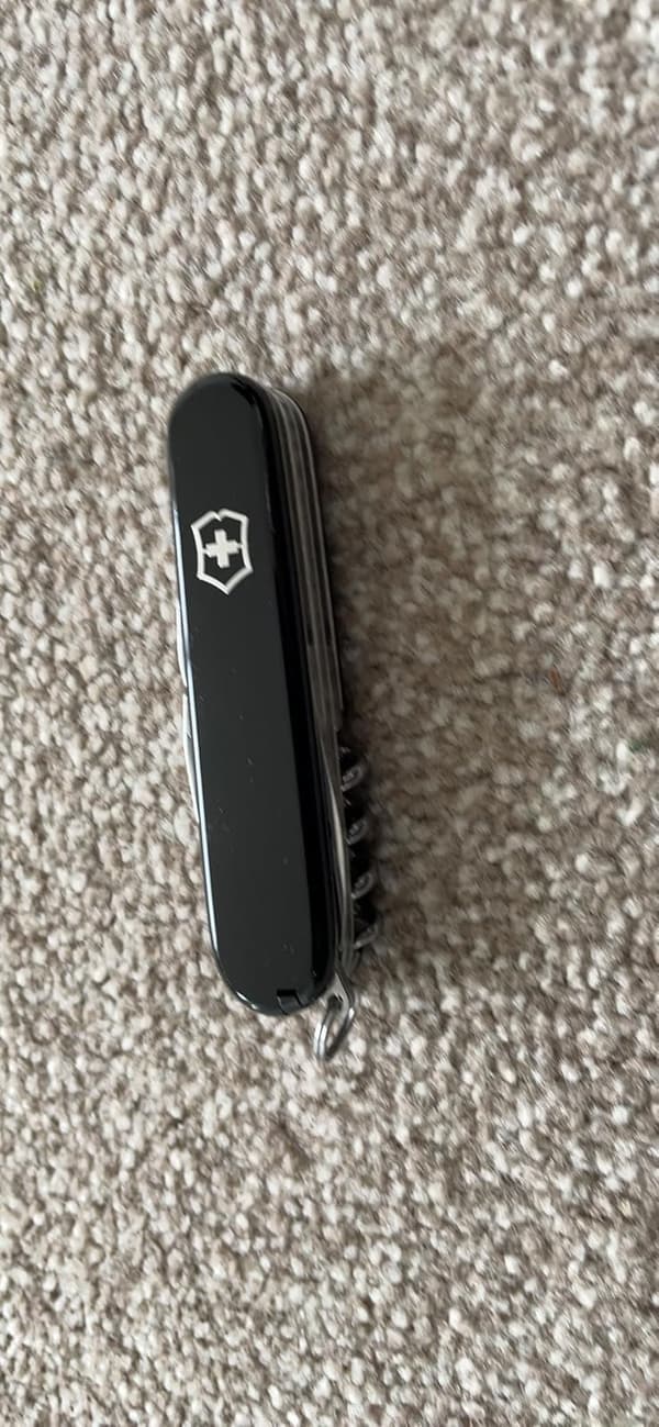 Victorinox 91mm Swiss Army Black Scales & Color Accessories