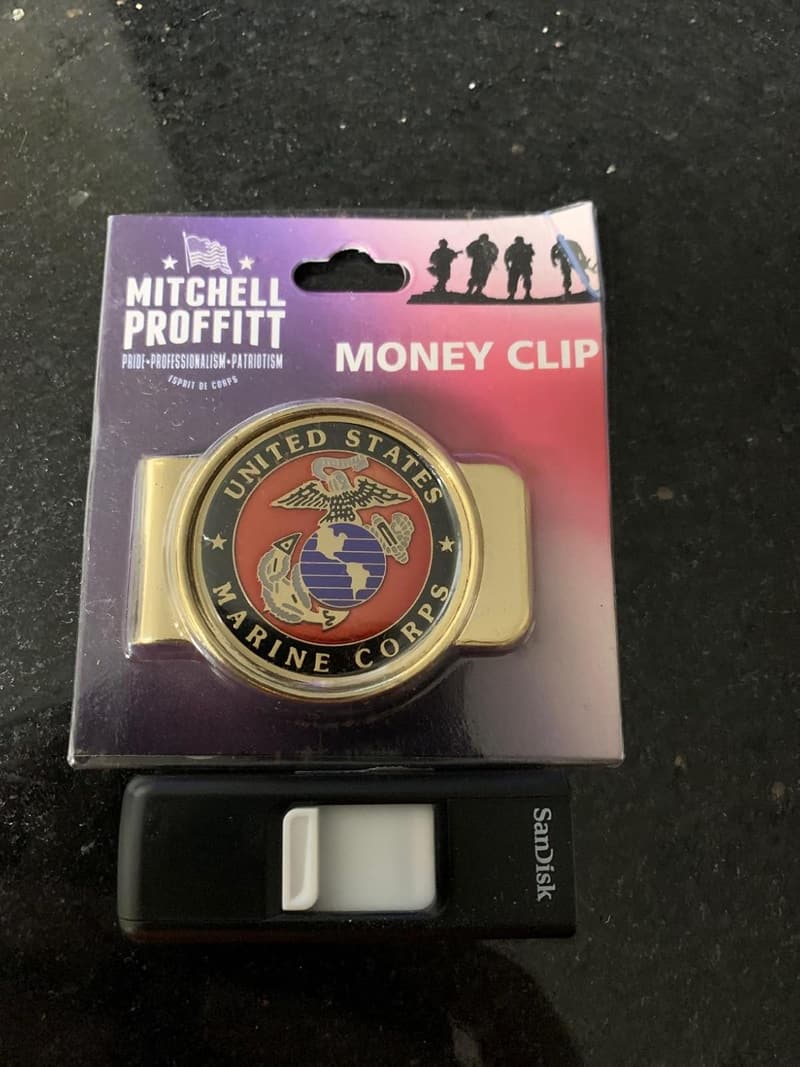 US Marine Corps Logo Military Money Clip
