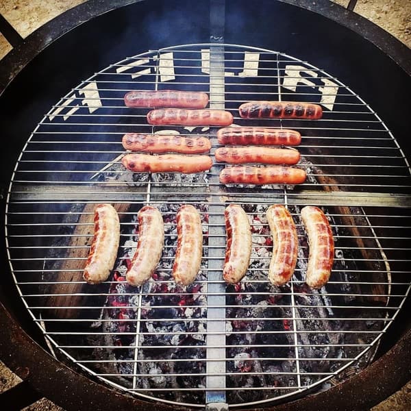 24-Inch Round Campfire Grill Grid for Fire Rings