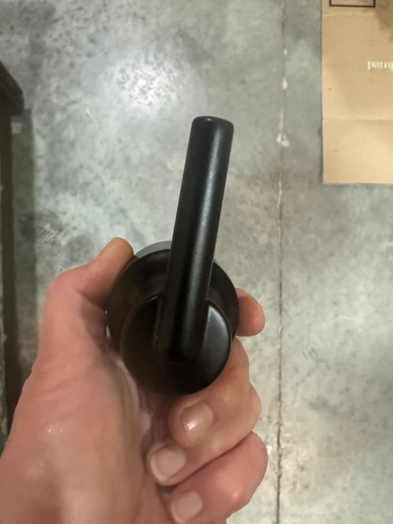 Matte Black Dual-Function Shower Valve Trim Kit