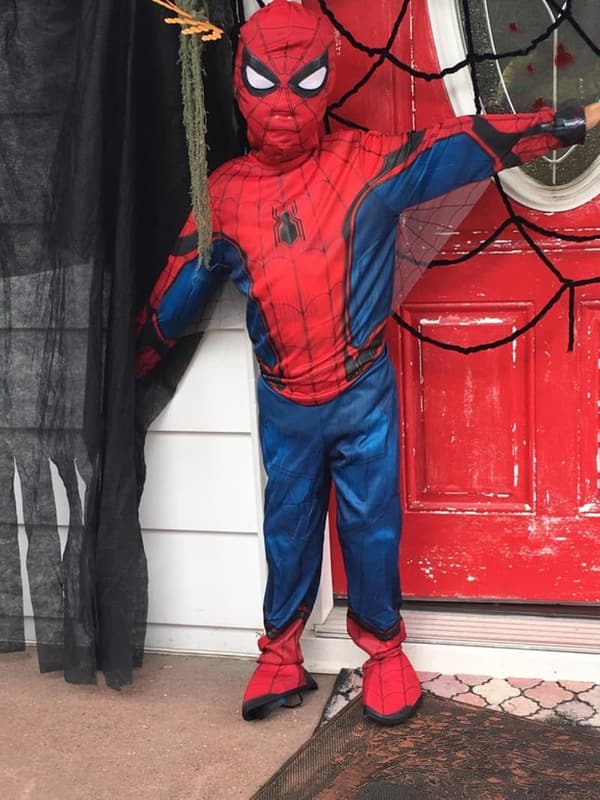 Spider-Man Costume & Mask for Kids - Red/Blue