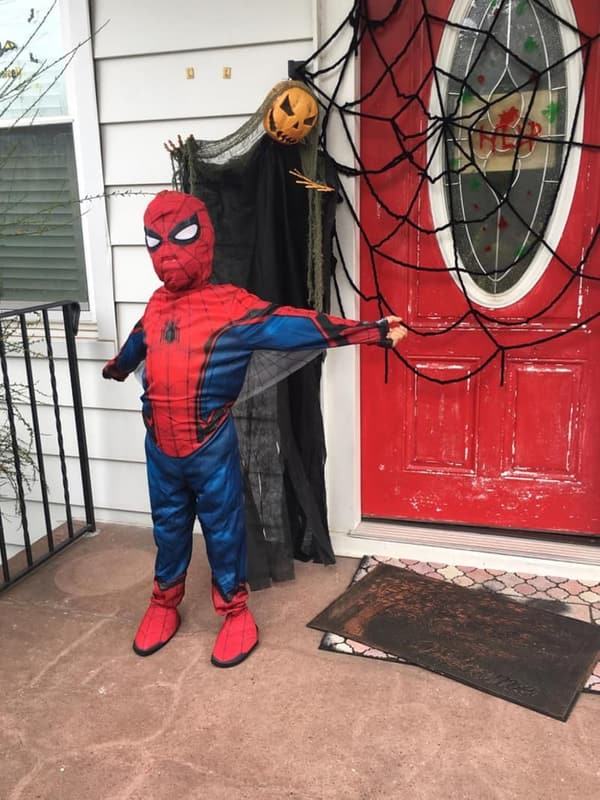 Spider-Man Costume & Mask for Kids - Red/Blue