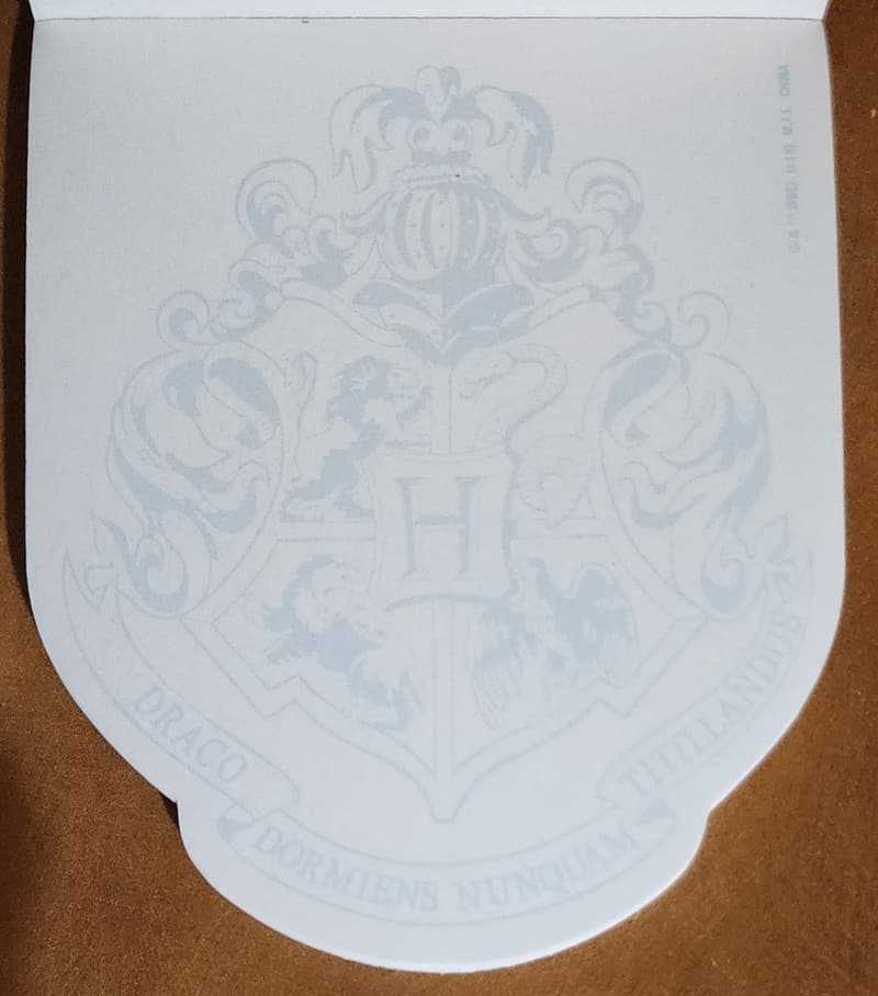 Hogwarts Memo Pad - 3