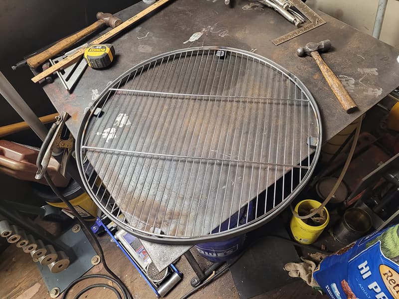 24-Inch Round Campfire Grill Grid for Fire Rings