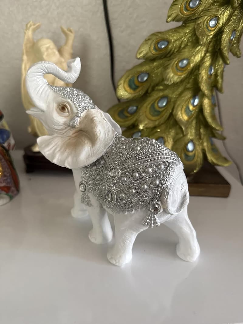 Thai Elephant Figurine Decoration - Trunk Up Design