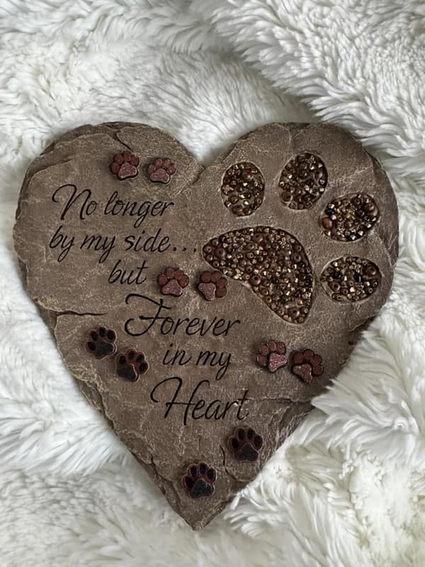 Pet Footprint Beadwork Garden Stepping Stone