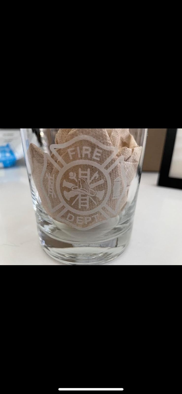 Firefighter Off Duty Whiskey Glass - 11 oz Highball