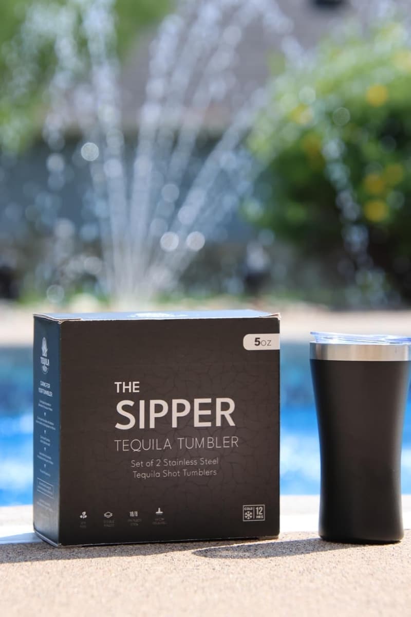 Tequila Gift Set: 2 Insulated Stainless Steel Tumblers