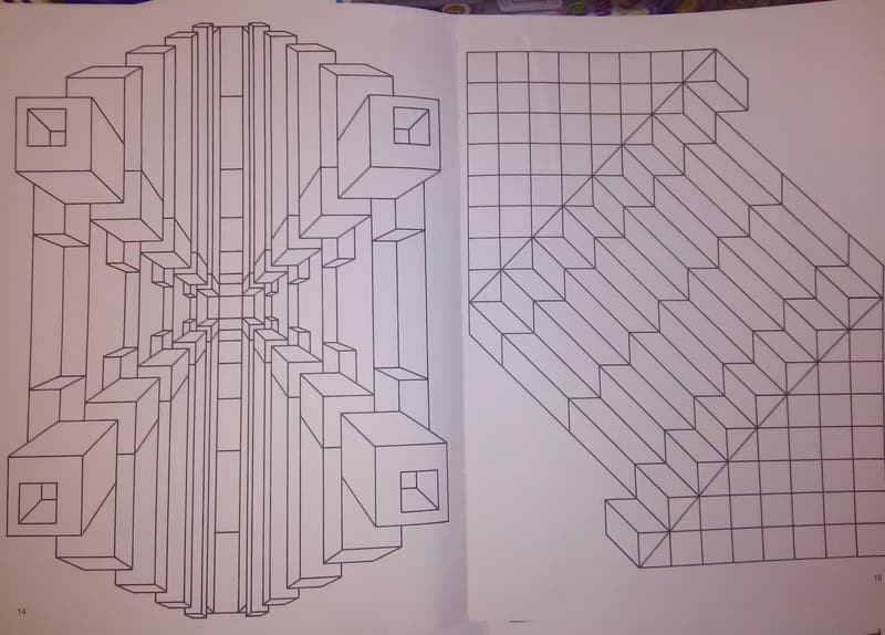 Visual Illusions Coloring Book for Adults