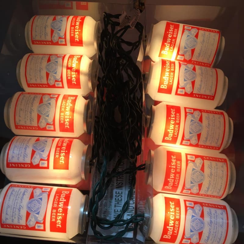 Budweiser Vintage Can 10-Light Set