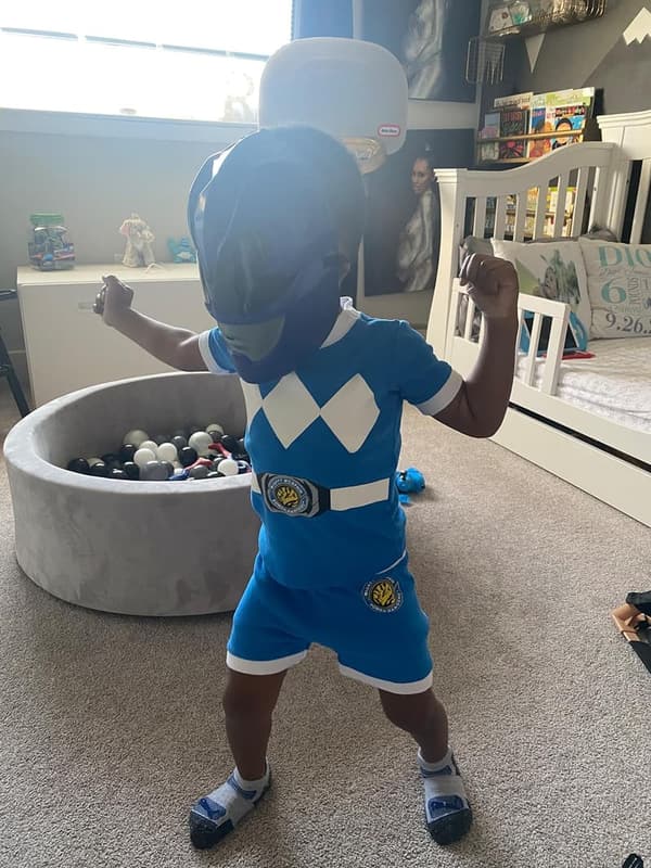 Blue Power Ranger Mask for Boys