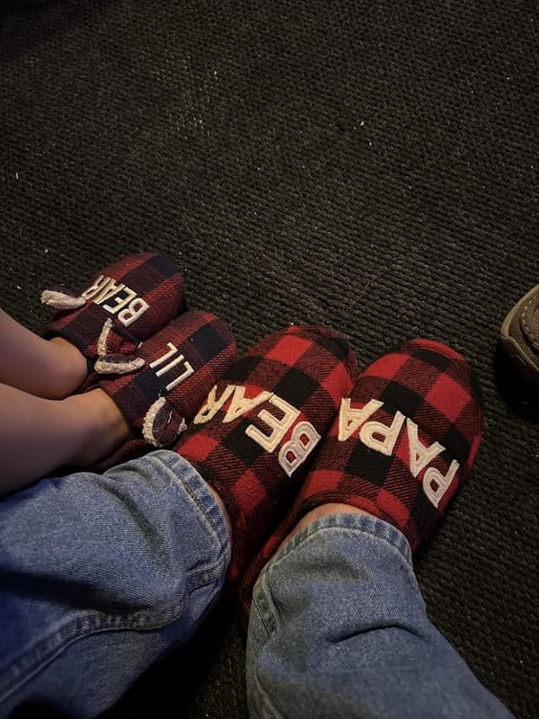Papa Bear Slippers for Men