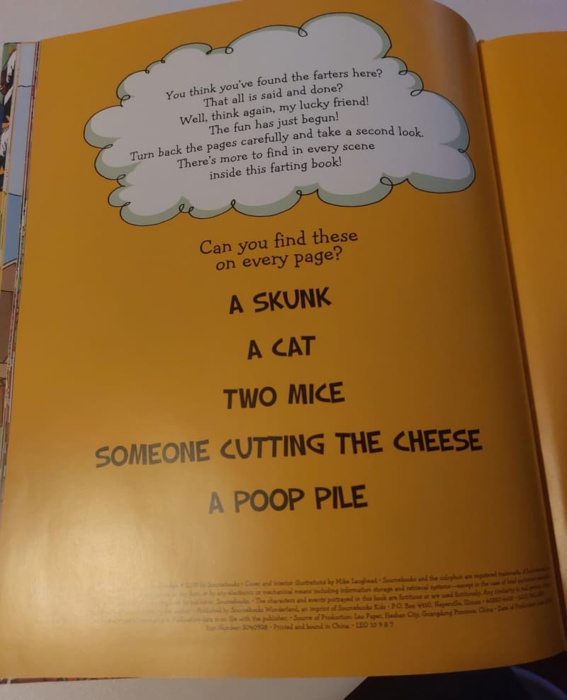Funny Kids' Seek and Find Fart Book - Perfect Back-to-School Gift