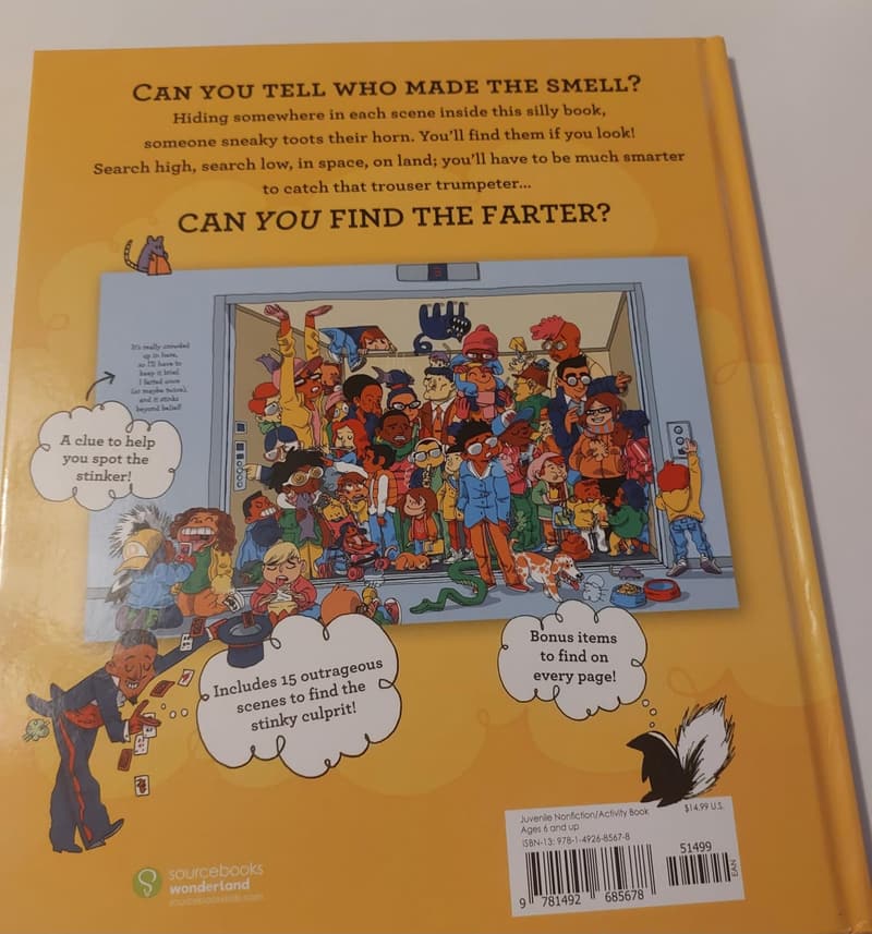Funny Kids' Seek and Find Fart Book - Perfect Back-to-School Gift