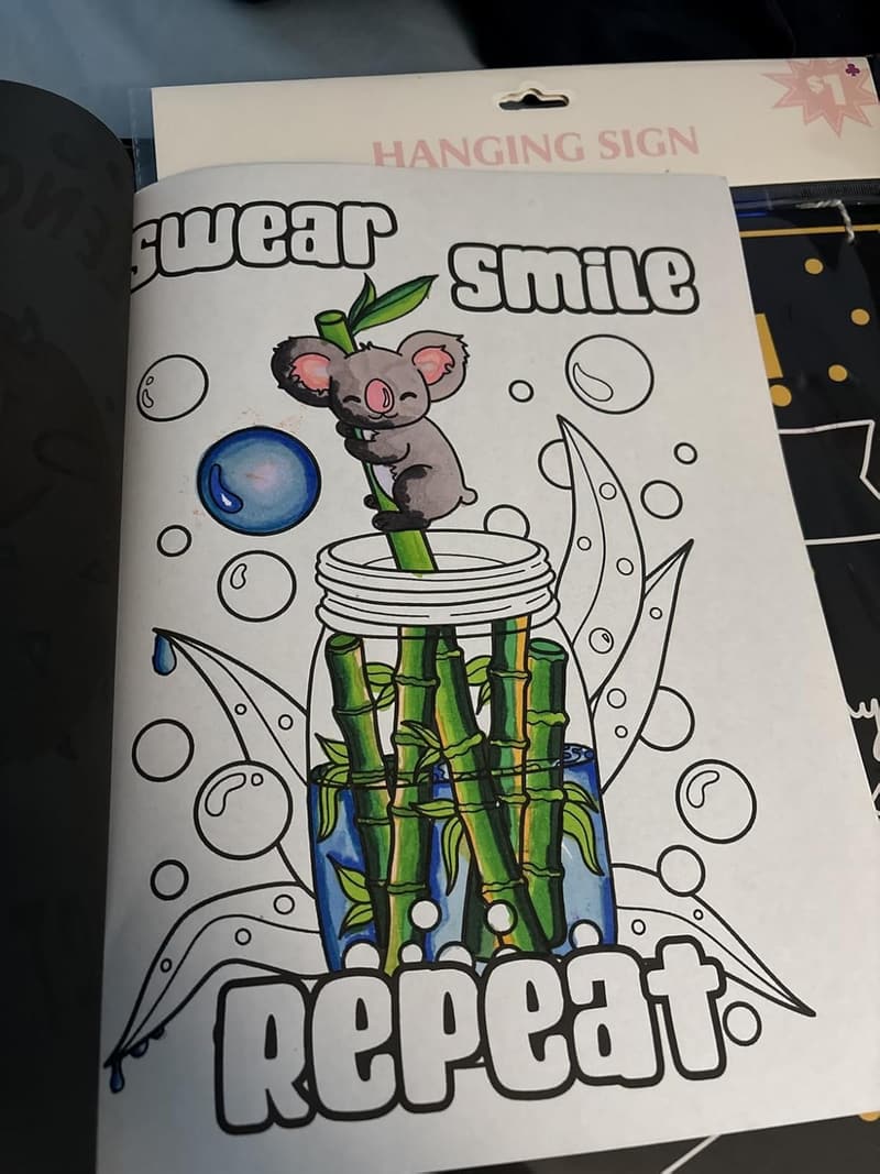 Funny Adult Coloring Book for Stress Relief - 