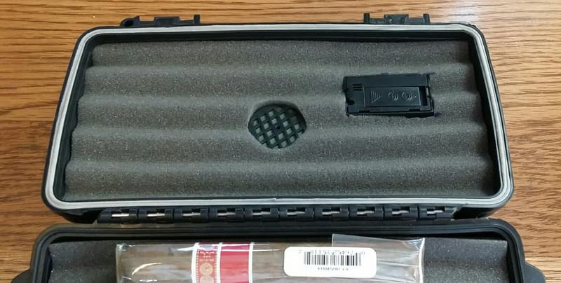 Durable Airtight Travel Humidor for 15 Cigars