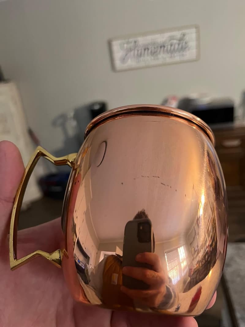 Monogrammed Copper Moscow Mule Mugs Set of 4, 16 oz