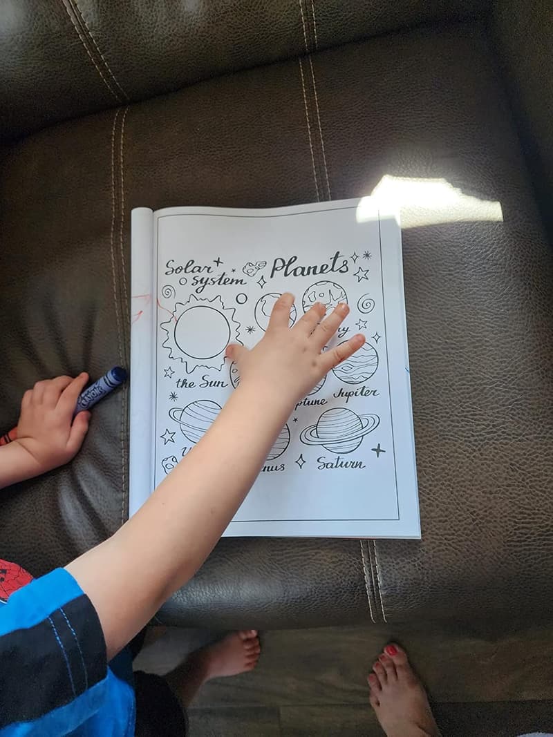 Kids' Space Coloring Book