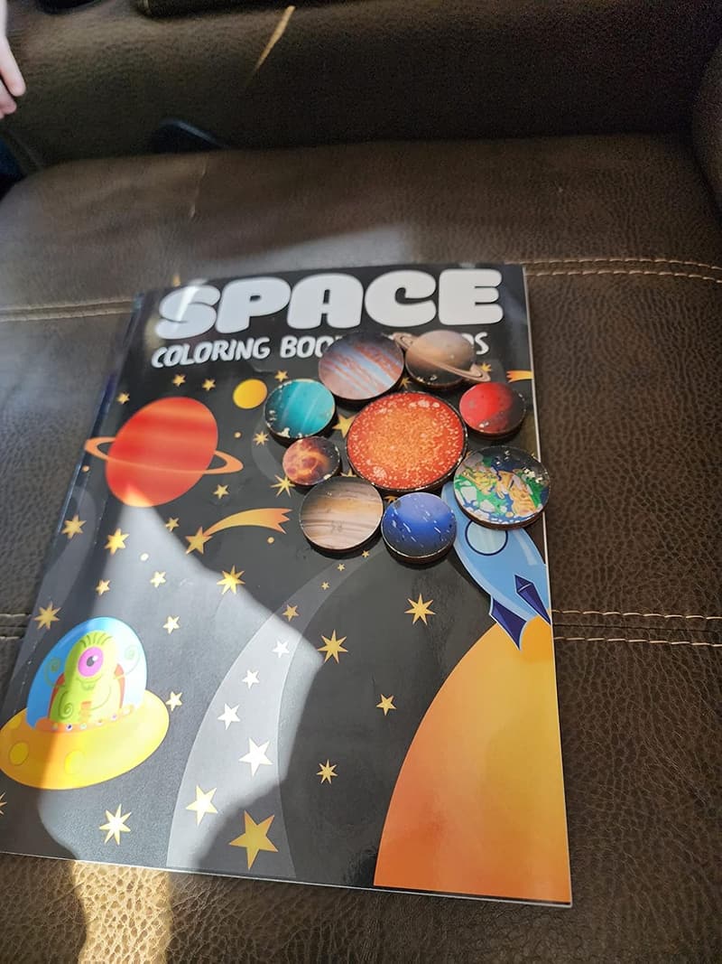 Kids' Space Coloring Book