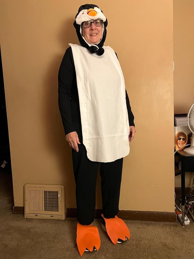 Aviator Style Penguin Plush Beanie Hat for Winter