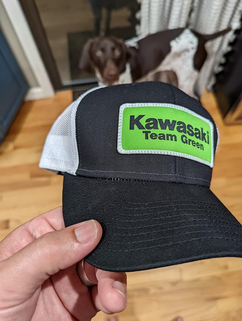Kawasaki Team Green Snapback Hat - Black/White