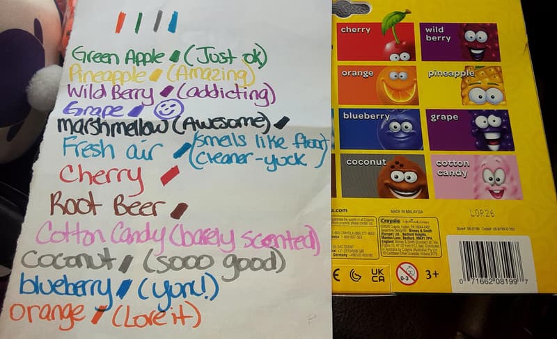 Scented Washable Markers Set for Kids - 12 Count