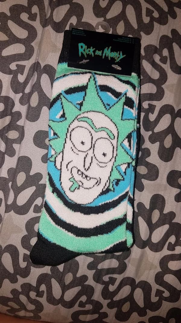 Rick & Morty 2-Pack Casual Socks for Men, Size 6-12