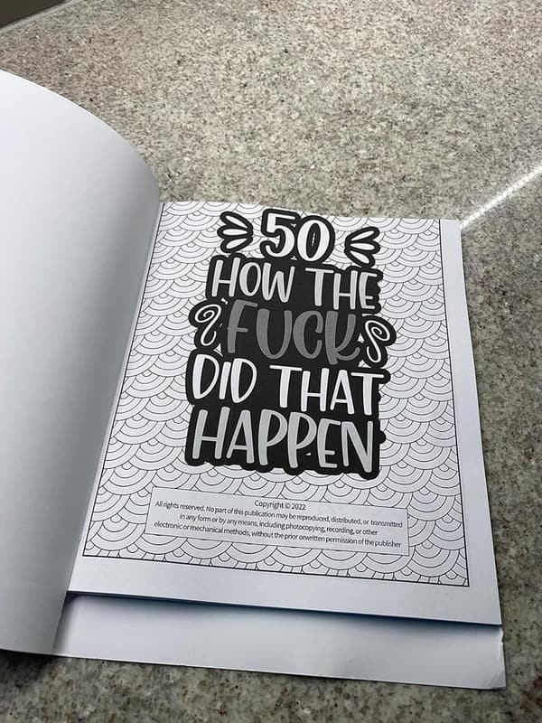 50th Birthday Swear Word Coloring Book for Stress Relief