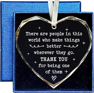 Employee Appreciation Glass Ornament for Women and Men