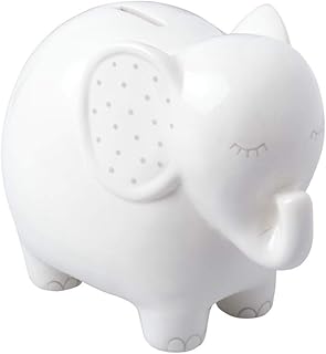 Ceramic Elephant Bank for Gender-Neutral Nursery Décor