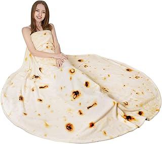 Tortilla Blanket for Kids - Double-Sided Burrito Design